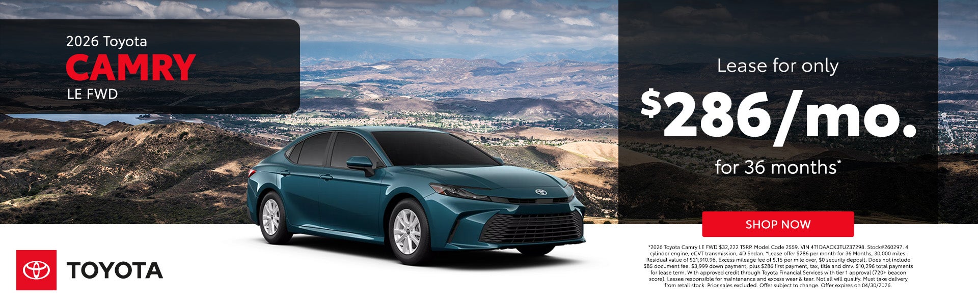 2026 Toyota Camry LE