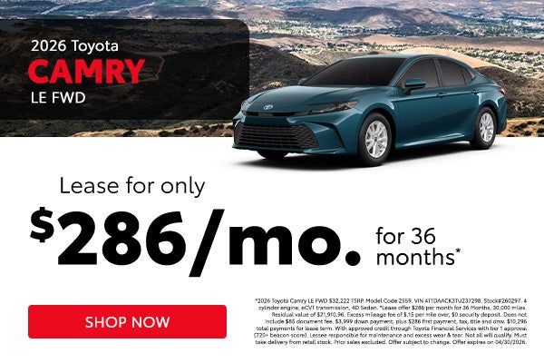 2026 Toyota Camry LE