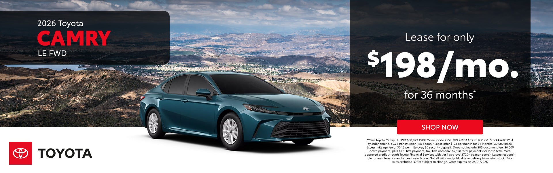 2026 Toyota Camry LE FWD