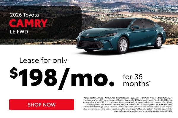 2026 Toyota Camry LE FWD