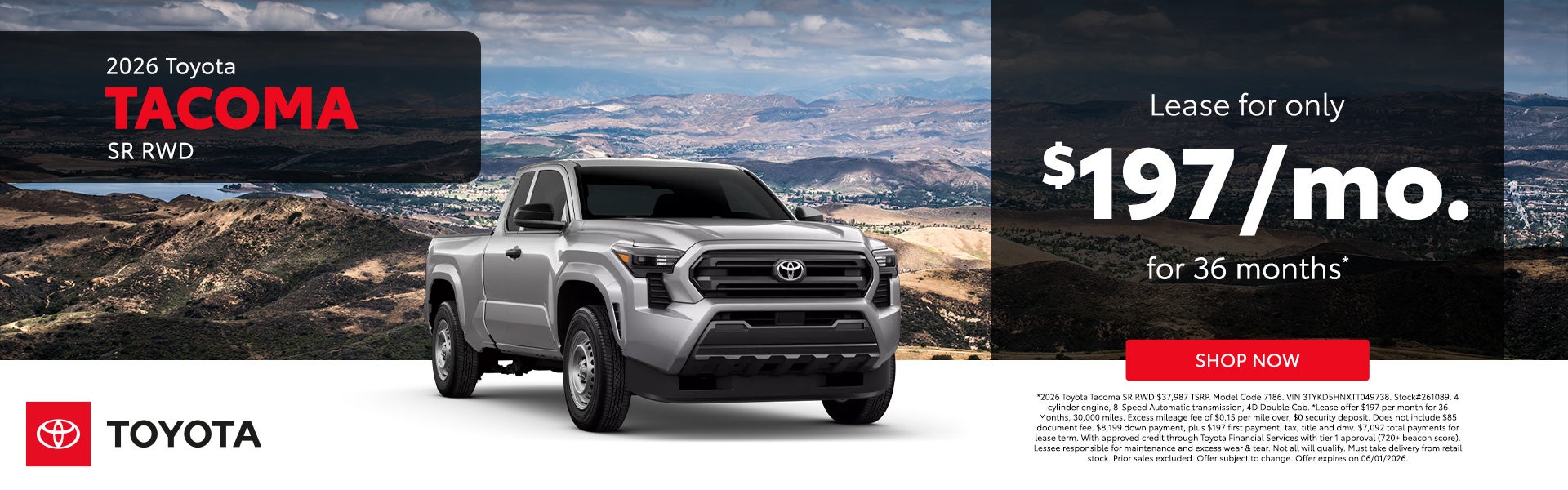 2026 Toyota Tacoma SR RWD