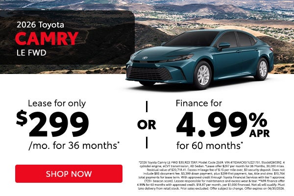 2026 Toyota Camry LE FWD