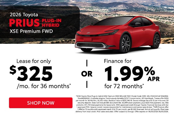 2026 Toyota Prius Plug-In Hybrid