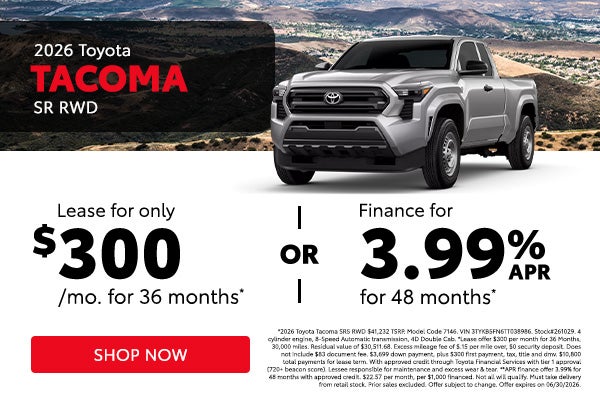 2026 Toyota Tacoma SR RWD