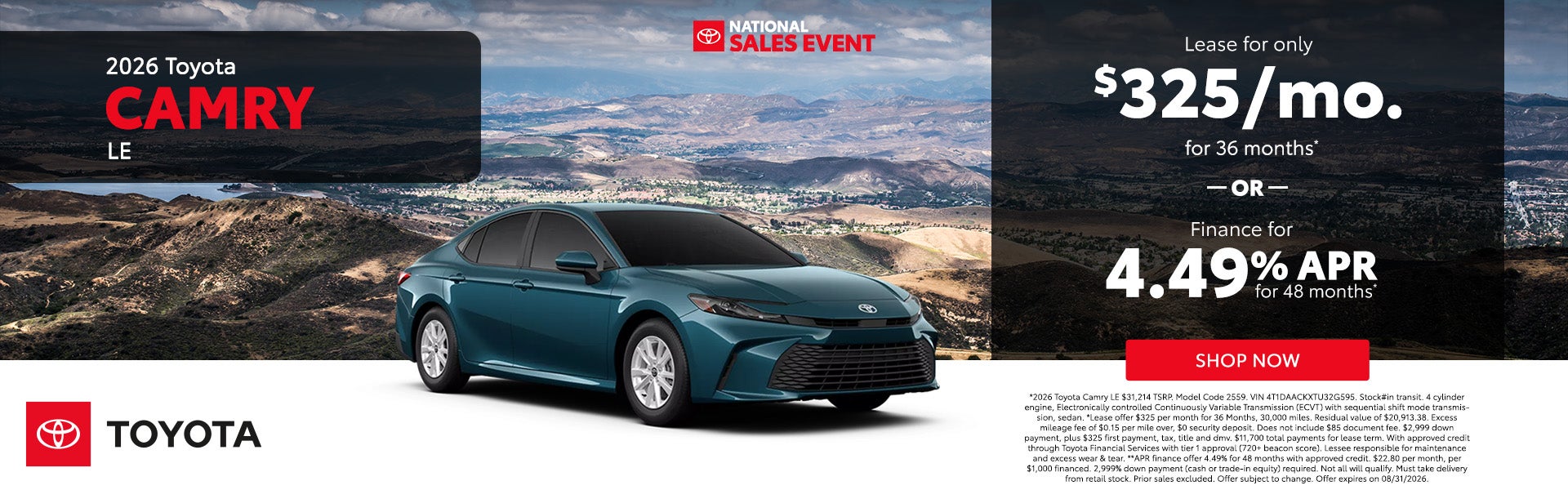 2026 Toyota Camry LE