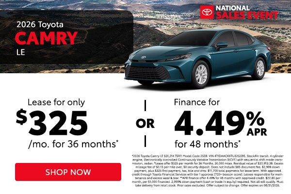 2026 Toyota Camry LE