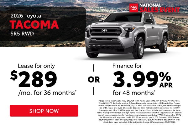2026 Toyota Tacoma SR5 RWD