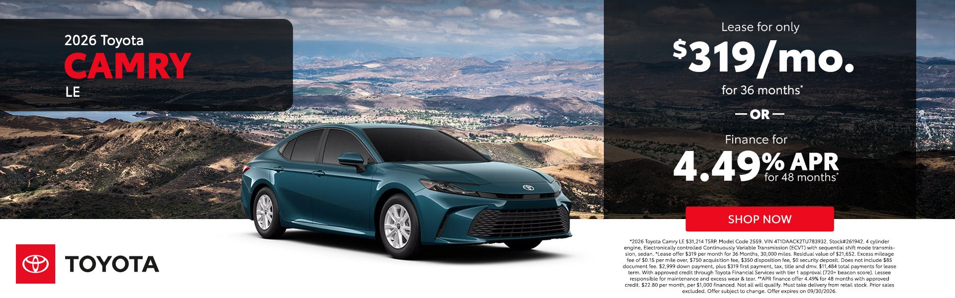 2026 Toyota Camry LE