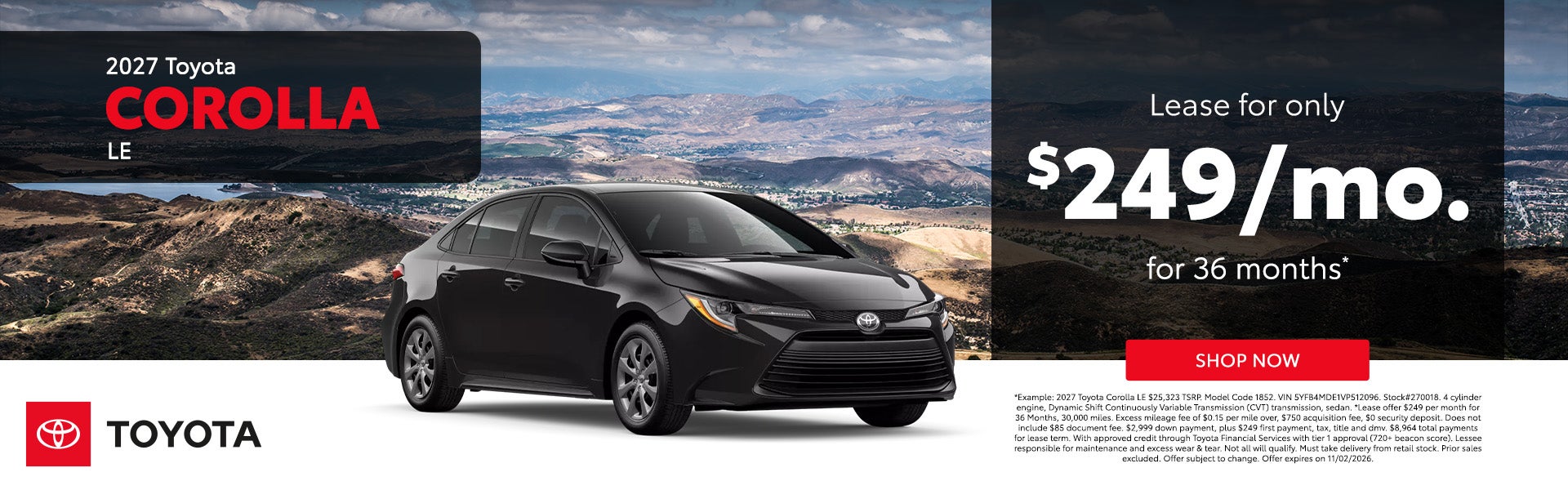 2027 Toyota Corolla LE