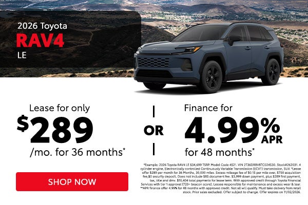 2026 Toyota RAV4 LE