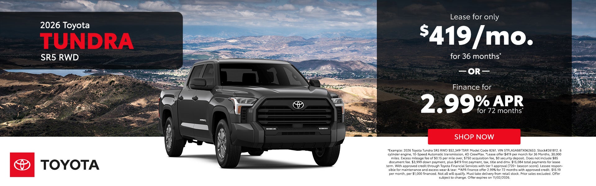 2026 Toyota Tundra SR5 RWD