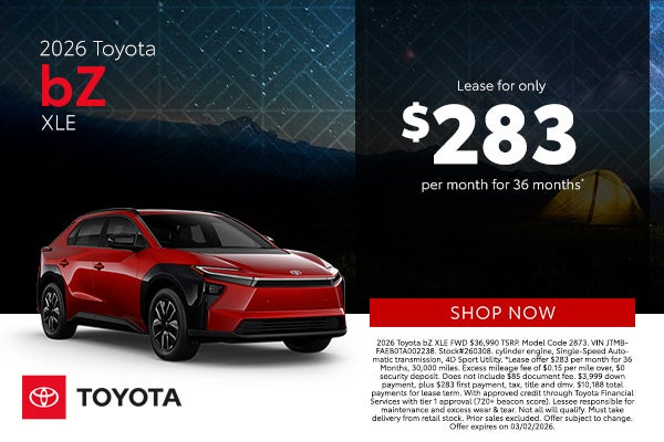 2026 Toyota bZ XLE