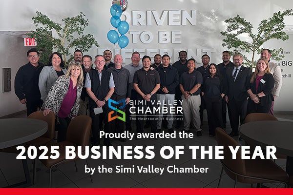 2025 Business of the year by the Simi Valley Chamber